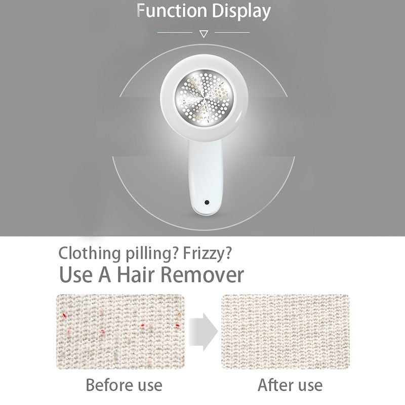 Rechargeable Portable Electric Lint Remover, Effective Lint Shaver For Clothing Furniture Carpet Lint Balls Bobbles, Pill Fuzz Remover. Includes Cleaning Machine Brush And A Usb Cable