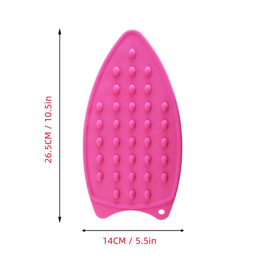 1pc Thick Silicone Heat Insulation Pad, Ironing Mat, Foldable Household Solid Color Silicone Iron Mat, Home Laundry Products