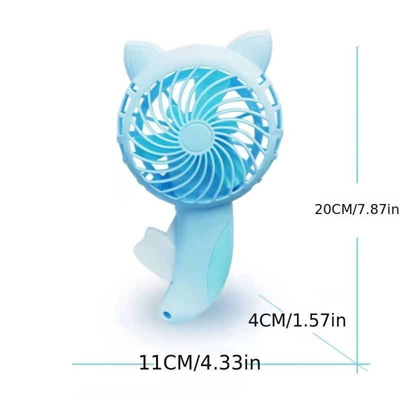 Manual Press Small Fan Cartoon Cooling Hand Fan Mini Handheld Fan Hand Press Small Fan Portable Fan For Home Office