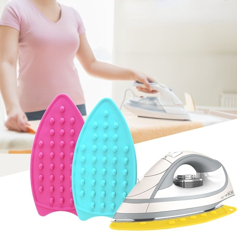 1pc Thick Silicone Heat Insulation Pad, Ironing Mat, Foldable Household Solid Color Silicone Iron Mat, Home Laundry Products