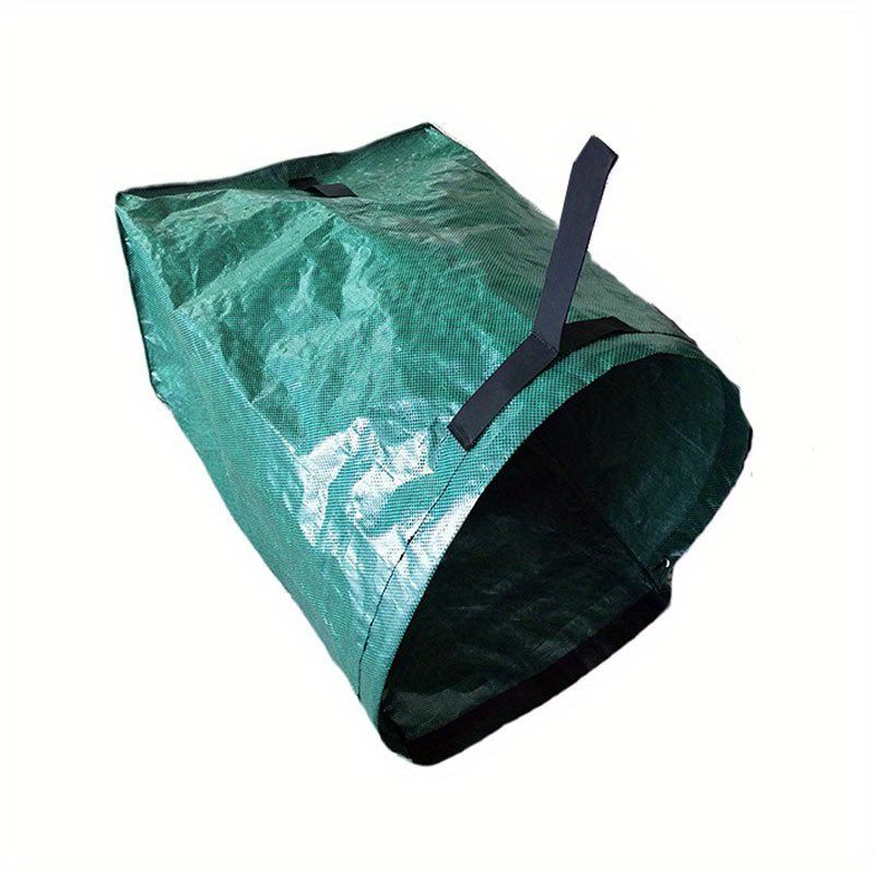 1pc Gardening Container; Large Capacity Carry-on Garden Leaf Bag; Green Leaf Garbage Bag; Toy Storage Bag