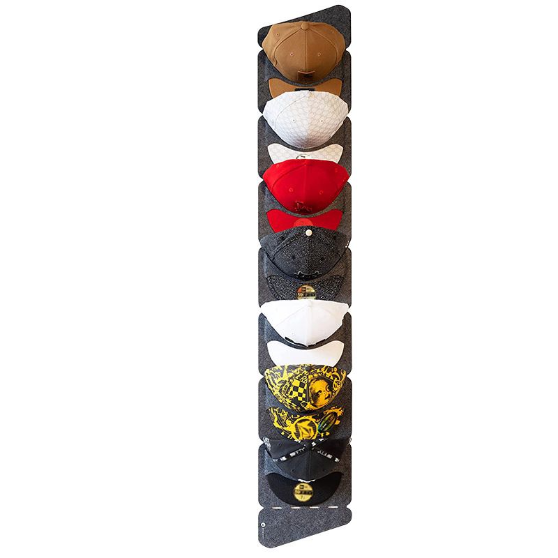 1 PC Hat Rack For Baseball Caps; 7/14 Pockets Foldable Baseball Cap Display Rack; Door Back Wall Non-Woven Large Hanging Hat Storage Bag