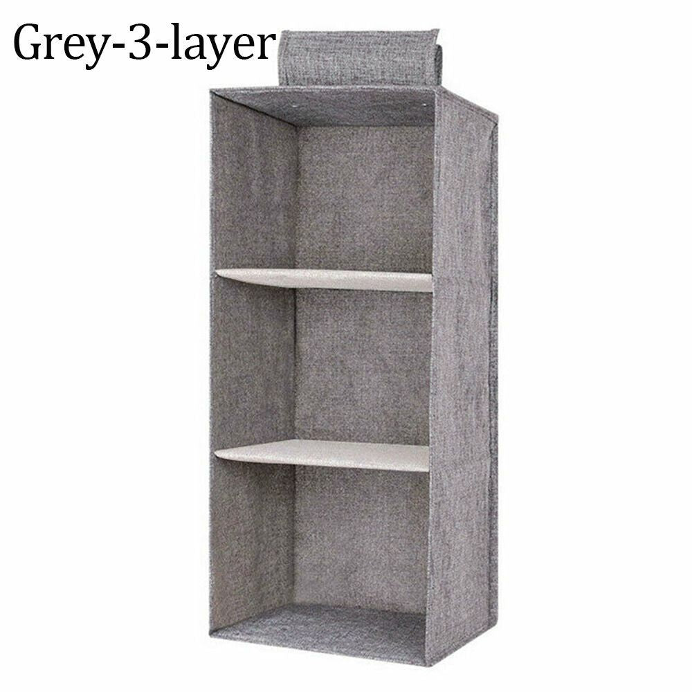 1pc Wardrobe Hanging Storage Bag; Drawer Fabric Closet Storage Organizer Holder