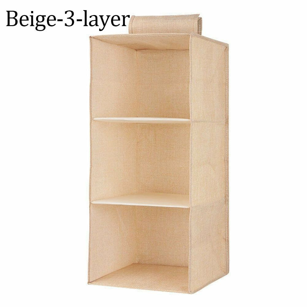 1pc Wardrobe Hanging Storage Bag; Drawer Fabric Closet Storage Organizer Holder