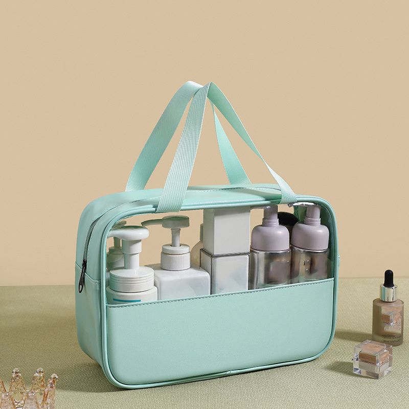 PVC Transparent Cosmetic Bag; Travel Makeup Bag; Large Capacity Travel Toiletry Bag