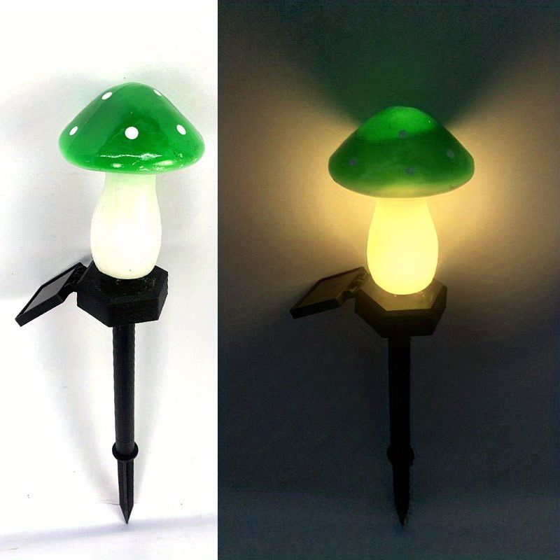 1pc, Outdoor Garden Solar Mushroom Light, Outdoor Landscape Atmosphere Decorative Light, Garden Decro, Garden Supplies, Outdoor Decor