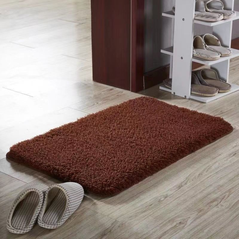 1pc Thickened High Fluff Floor Mat Bathroom Water Absorption Anti-skid Mat Bathroom Doormat Bedroom Carpet Floor Mat