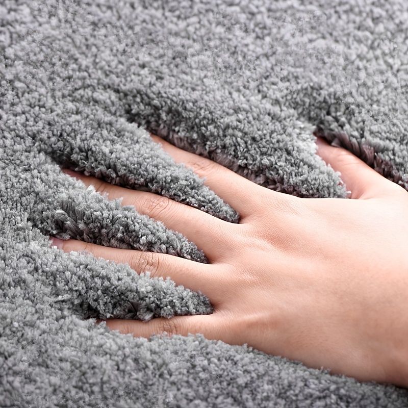 1pc Thickened High Fluff Floor Mat Bathroom Water Absorption Anti-skid Mat Bathroom Doormat Bedroom Carpet Floor Mat