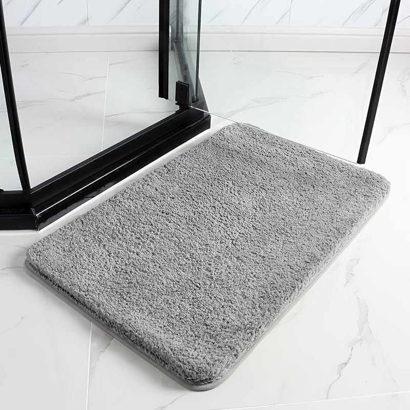 1pc Thickened High Fluff Floor Mat Bathroom Water Absorption Anti-skid Mat Bathroom Doormat Bedroom Carpet Floor Mat