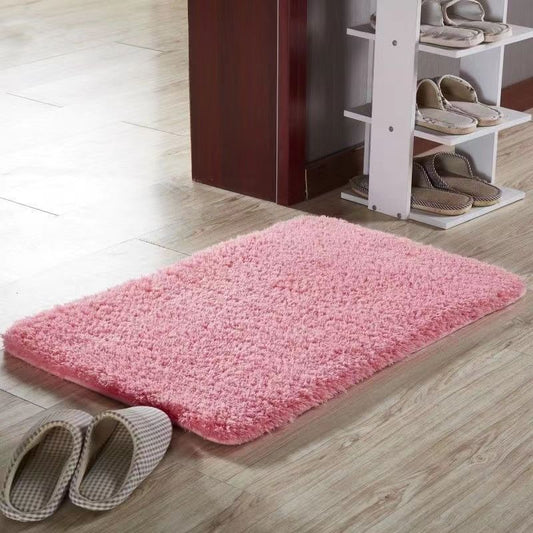 1pc Thickened High Fluff Floor Mat Bathroom Water Absorption Anti-skid Mat Bathroom Doormat Bedroom Carpet Floor Mat