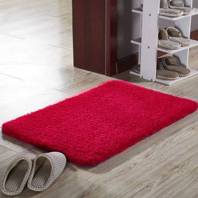 1pc Thickened High Fluff Floor Mat Bathroom Water Absorption Anti-skid Mat Bathroom Doormat Bedroom Carpet Floor Mat