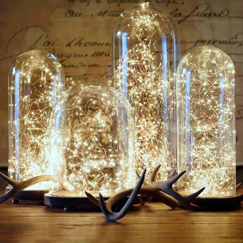 1pc 2032 Button Battery Copper Wire Lamp Romantic Interior Decoration Light Valentine's Day Bouquet Decoration Light Shopping Mall Atmosphere Light Garden Decoration