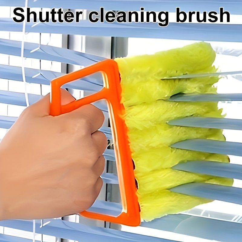 2/4pcs, Window Venetian Blinds Cleaning Tools Window Blinds Dusting Brush And 7-finger Dusting Brush, Suitable For Window Air Conditioner Duster Dirt Housekeeping Cleaning Agent