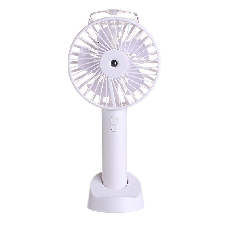 Handheld charging spray hydrating fan hot sale student usb new humidifier fan portable mini fan