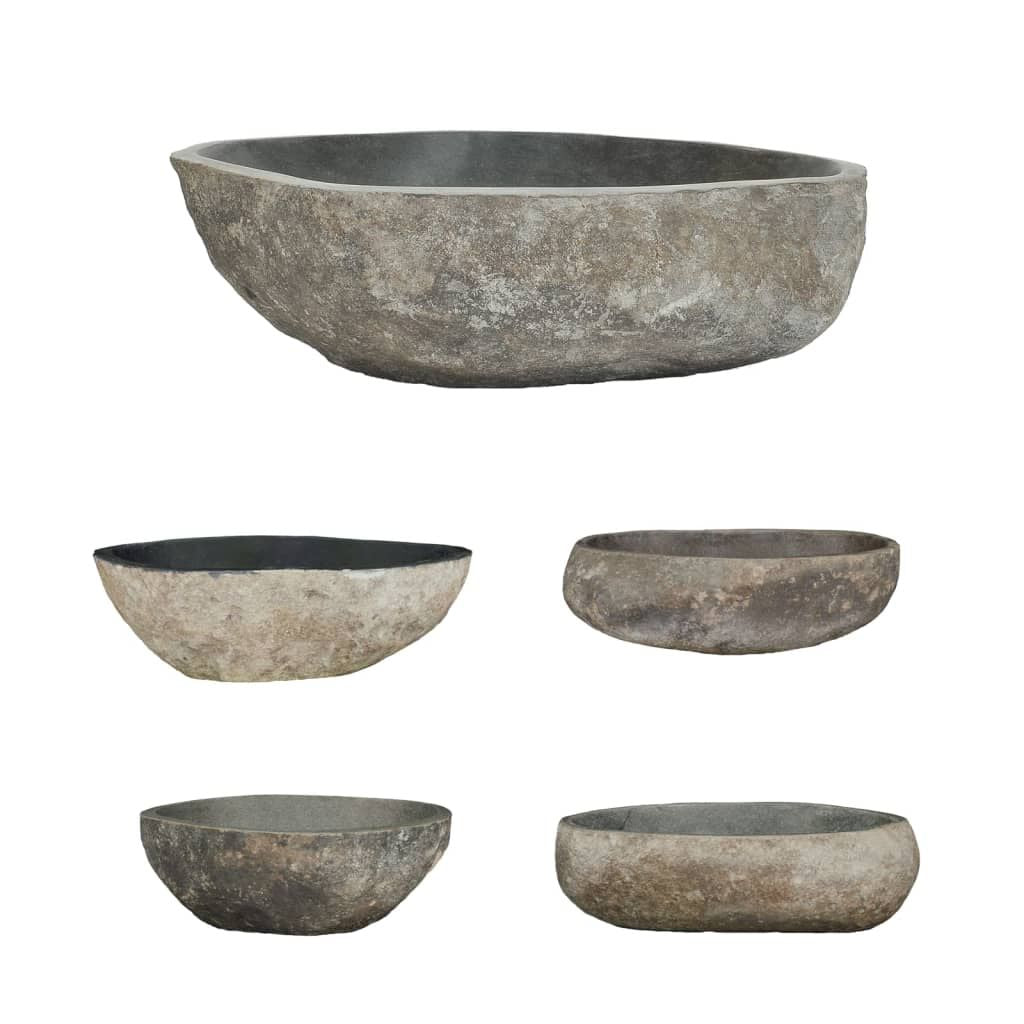 Basin River Stone Oval (17.7"-20.9")x(13.4"-16.1")