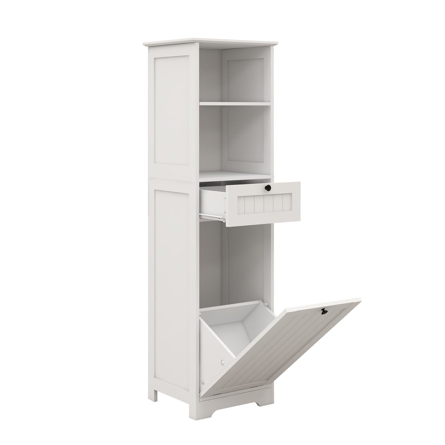 One-Compartment One-Drawer Tilt-Out Laundry Sorter Cabinet